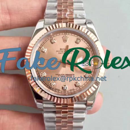 Replica Rolex Datejust II 116333 41MM N Stainless Steel & Rose Gold Rose Gold Dial Swiss 3235