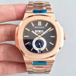 Replica Patek Philippe Nautilus 5726/1A N Rose Gold Blue Dial Swiss 324 S QA LU 24H/303