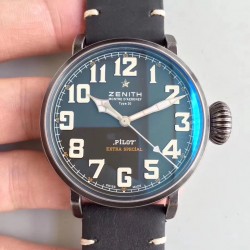 Replica Zenith Pilot Type 20 Extra Special 03.2430.3000.21.C738 XF Stainless Steel Black Dial Swiss 2824-2