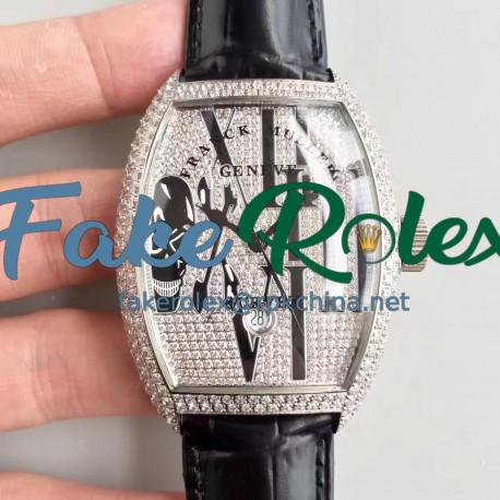 Replica Franck Muller Tenor Curvex Gothic Arrange 8880 SCDT GOTH DCD FM Stainless Steel & Diamonds Diamond Dial Swiss 2824-2