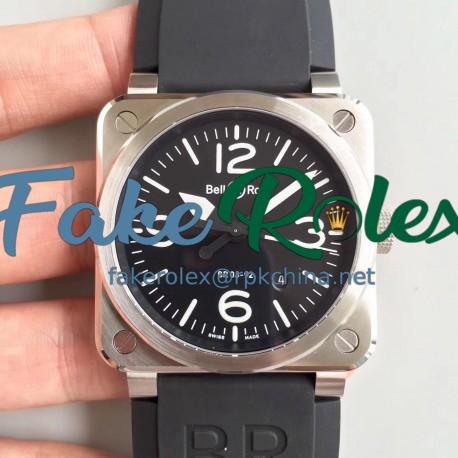 Replica Bell & Ross BR 03-92 Steel N Stainless Steel Black Dial M9015