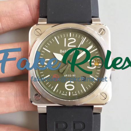 Replica Bell & Ross BR 03-92 Steel N Stainless Steel Green Dial M9015