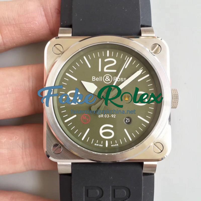 Replica Bell & Ross BR 03-92 Steel N Stainless Steel Green Dial M9015