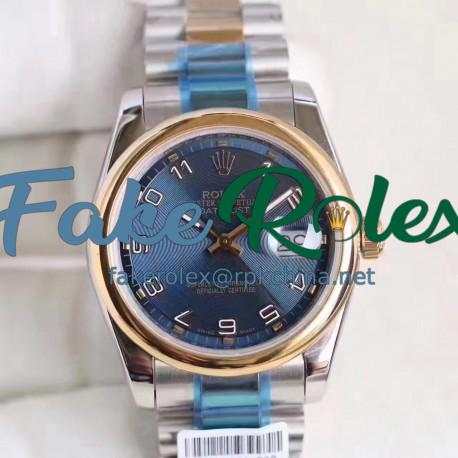 Replica Rolex Datejust 36 116203 36MM N Stainless Steel & Yellow Gold Blue Dial Swiss 2836-2