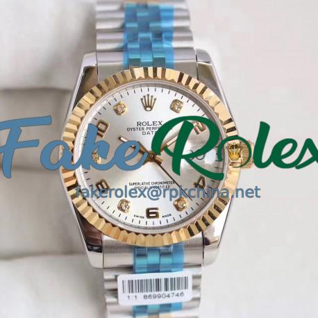 Replica Rolex Datejust 36 116233 36MM N Stainless Steel & Yellow Gold Rhodium Dial Swiss 2836-2