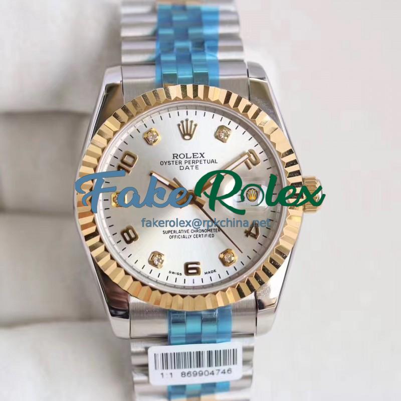 Replica Rolex Datejust 36 116233 36MM N Stainless Steel & Yellow Gold Rhodium Dial Swiss 2836-2