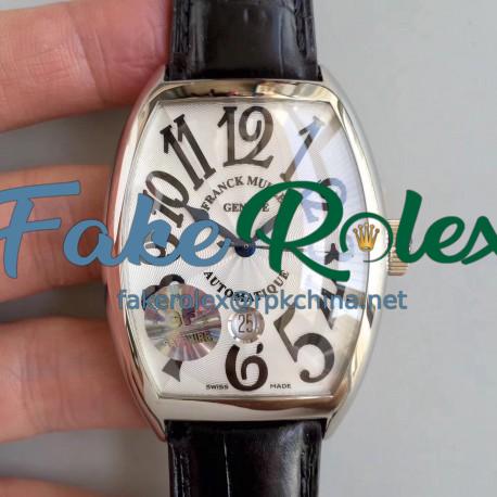 Replica Franck Muller Casablanca Automatique 8880 B SC DT GF Stainless Steel White Dial Swiss 2824-2