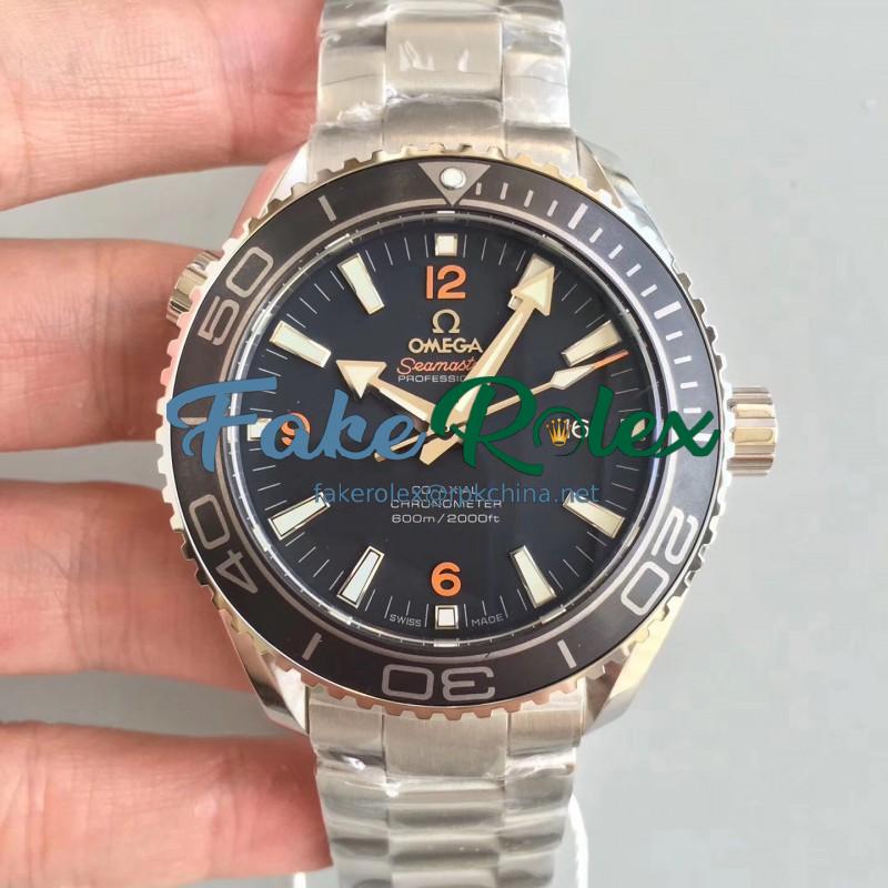 Replica Omega Seamaster Planet Ocean 600M 45.5MM 232.30.46.21.01.003 OM Stainless Steel Black Dial Swiss 8500