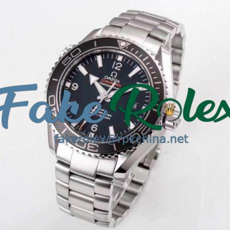 Replica Omega Seamaster Planet Ocean 600M 45.5MM 232.30.46.21.01.001 OM Stainless Steel Black Dial Swiss 8500