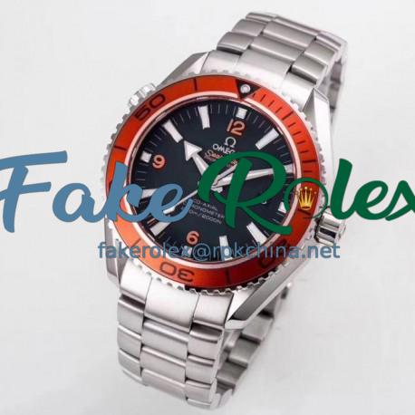 Replica Omega Seamaster Planet Ocean 600M 45.5MM 232.30.46.21.01.002 OM Stainless Steel Black Dial Swiss 8500