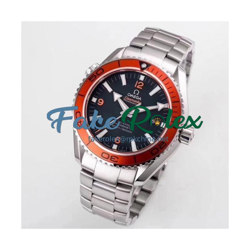 Replica Omega Seamaster Planet Ocean 600M 45.5MM 232.30.46.21.01.002 OM Stainless Steel Black Dial Swiss 8500