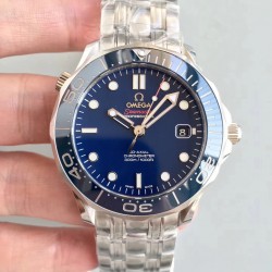 Replica Omega Seamaster Diver 300M 212.30.41.20.03.001 JH Stainless Steel Blue Dial Swiss 2824-2