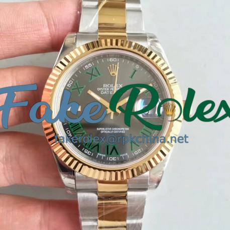 Replica Rolex Datejust II 116333 41MM EW Stainless Steel & Yellow Gold Anthracite Dial Swiss 3136