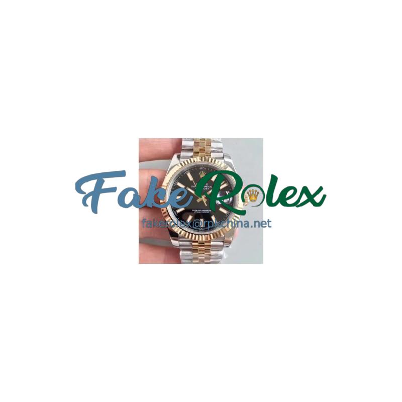 Replica Rolex Datejust II 116333 41MM EW Stainless Steel & Yellow Gold Black Dial Swiss 3136