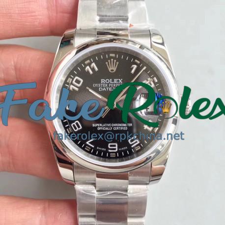 Replica Rolex Datejust 36MM 116234 MIT Stainless Steel 904L Black Dial Swiss 3135