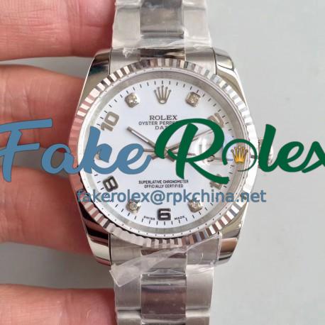 Replica Rolex Datejust 36MM 116234 MIT Stainless Steel 904L White Dial Swiss 3135