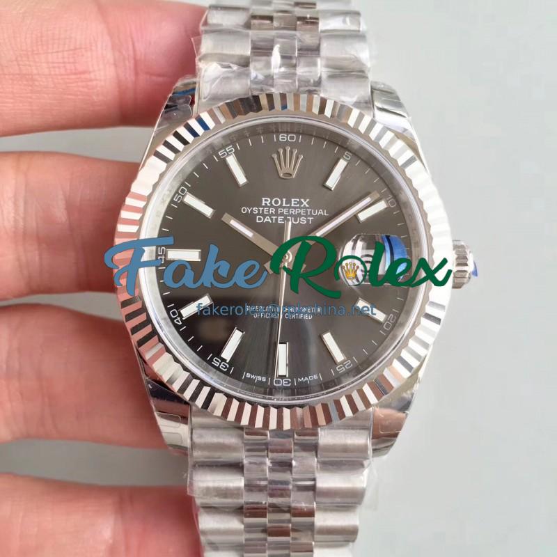 Replica Rolex Datejust II 126334 41MM EW Stainless Steel Anthracite Dial Swiss 3235