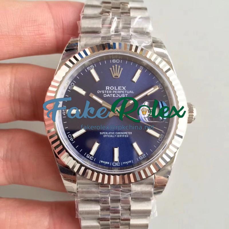 Replica Rolex Datejust II 126334 41MM EW Stainless Steel Blue Dial Swiss 3235