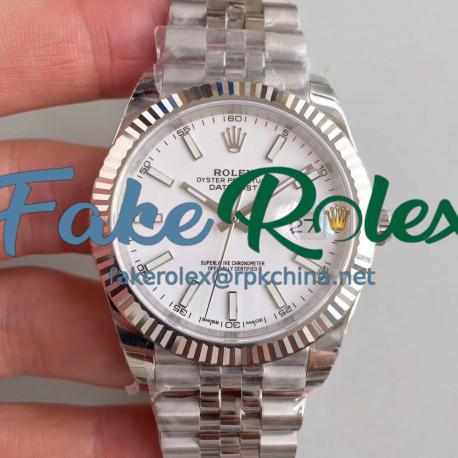 Replica Rolex Datejust II 126334 41MM EW Stainless Steel White Dial Swiss 3235