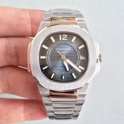 Replica Patek Philippe Nautilus Ladies 7011/1G-010 JJ Stainless Steel Blue Dial Swiss Quartz E23-250 S C