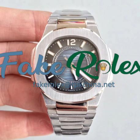 Replica Patek Philippe Nautilus Ladies 7011/1G-010 JJ Stainless Steel Blue Dial Swiss Quartz E23-250 S C