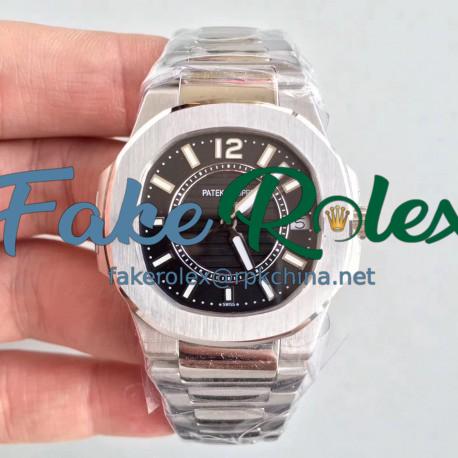 Replica Patek Philippe Nautilus Ladies 7011/1G-010 JJ Stainless Steel Black Dial Swiss Quartz E23-250 S C