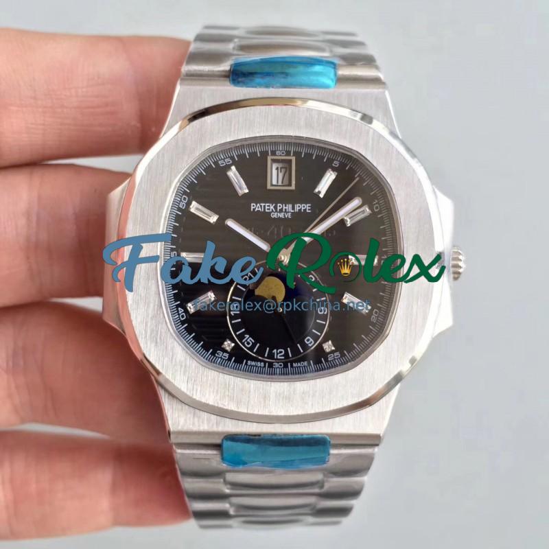 Replica Patek Philippe Nautilus 5726/1A-001 N Stainless Steel Black Dial Swiss 324 S QA LU 24H/303