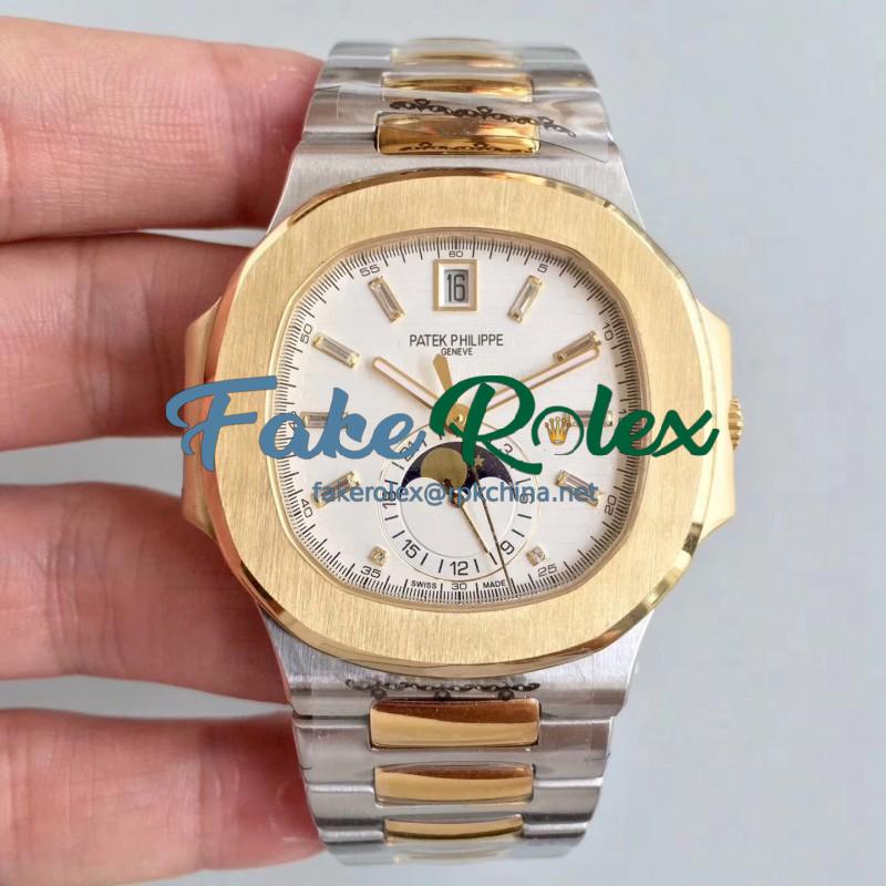 Replica Patek Philippe Nautilus 5726/1A-001 N Yellow Gold & Stainless Steel White Dial Swiss 324 S QA LU 24H/303