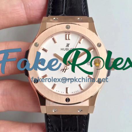 Replica Hublot Classic Fusion King Gold Opalin 511.OX.2611.LR JJ Rose Gold White Dial Swiss HUB1112