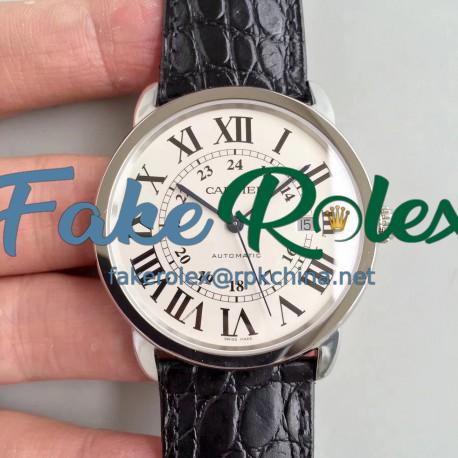 Replica Ronde Solo De Cartier W6701010 42MM ZF Stainless Steel White Dial M9015