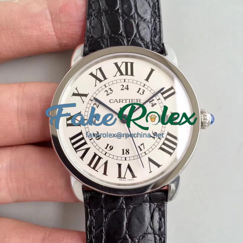 Replica Ronde Solo De Cartier W6701010 42MM ZF Stainless Steel White Dial M9015