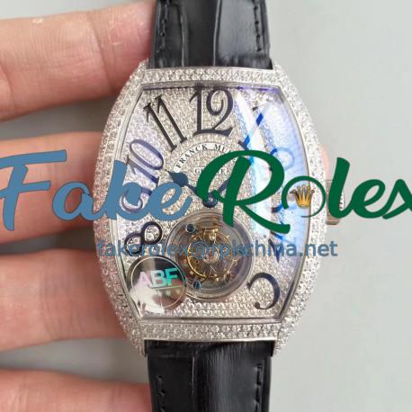 Replica Franck Muller Cintree Curvex Imperial Tourbillon 8880 T ABF Stainless Steel & Diamonds Diamond Dial Swiss Tourbillon