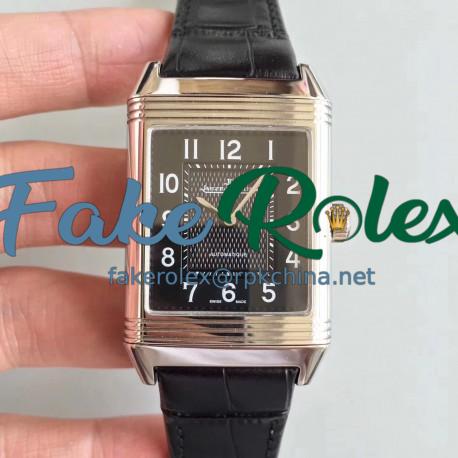 Replica Jaeger-LeCoultre Grande Reverso 986 N Stainless Steel Black Dial Swiss JLC 986