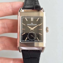 Replica Jaeger-LeCoultre Grande Reverso 986 N Stainless Steel Black Dial Swiss JLC 986