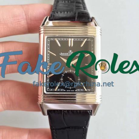 Replica Jaeger-LeCoultre Grande Reverso 986 N Stainless Steel Black Dial Swiss JLC 986