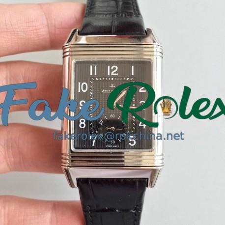 Replica Jaeger-LeCoultre Grande Reverso 986 N Stainless Steel Black Dial Swiss JLC 986