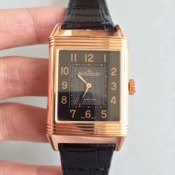 Replica Jaeger-LeCoultre Grande Reverso 986 N Rose Gold Black Dial Swiss JLC 986