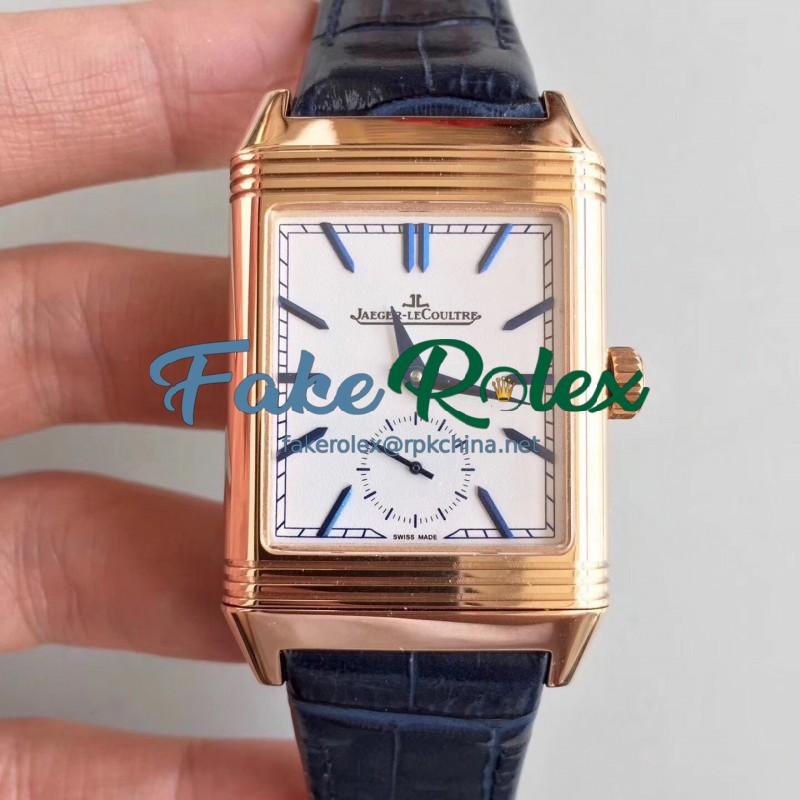 Replica Jaeger-LeCoultre Grande Reverso 986 N Rose Gold White Dial Swiss JLC 986