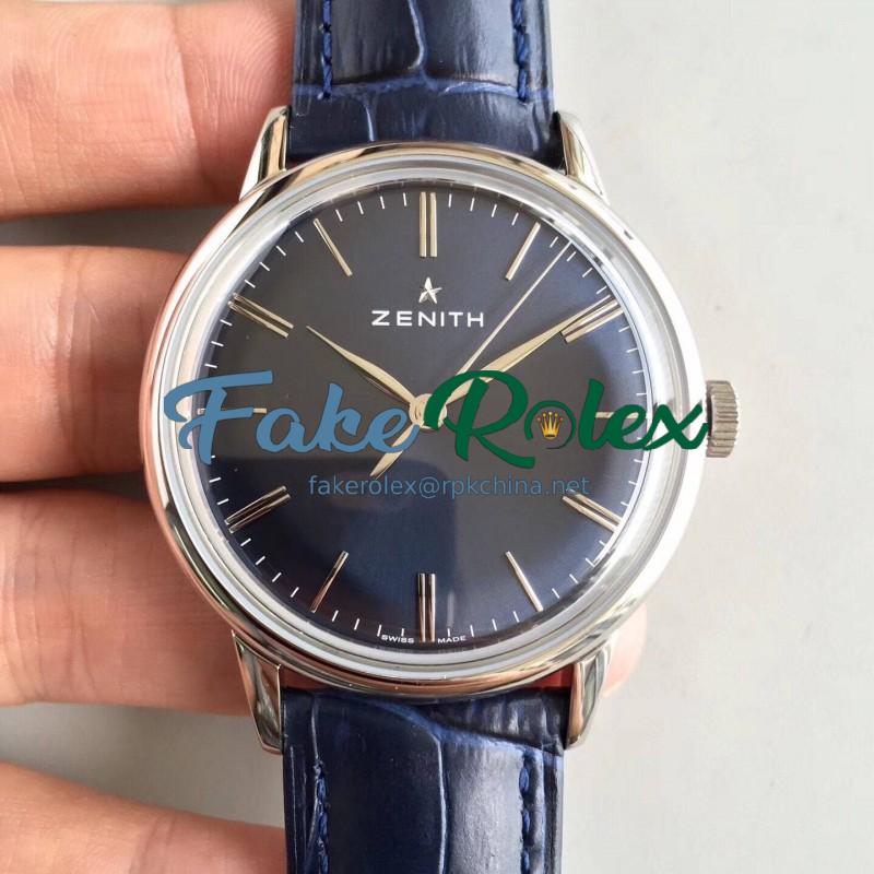 Replica Zenith Elite 6150 150TH Anniversary 03.2272.6150/51.C700 ND  Stainless Steel Blue Dial Swiss Elite 6150