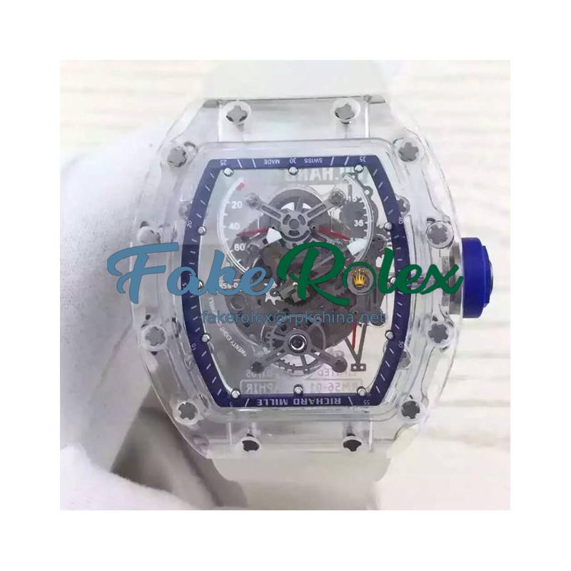 Replica Richard Mille RM056-01 Limtied Edition Blue Dial M9015