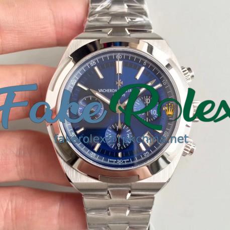 Replica Vacheron Constantin Overseas Chronograph 5500V/110A-B148 JF Stainless Steel Blue Dial Swiss 7750