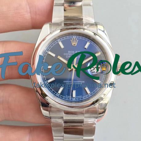 Replica Rolex Datejust 36MM 116200 AR Stainless Steel 904L Blue Dial Swiss 3135