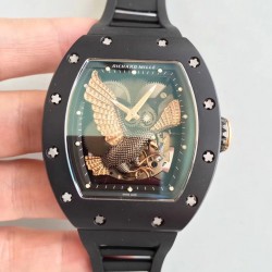 Replica Richard Mille RM023 KV Ceramic Rose Gold Eagle Skeleton Dial M8215