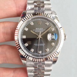 Replica Rolex Datejust II 126334 41MM 2018 EW Stainless Steel Anthracite Dial Swiss 3235