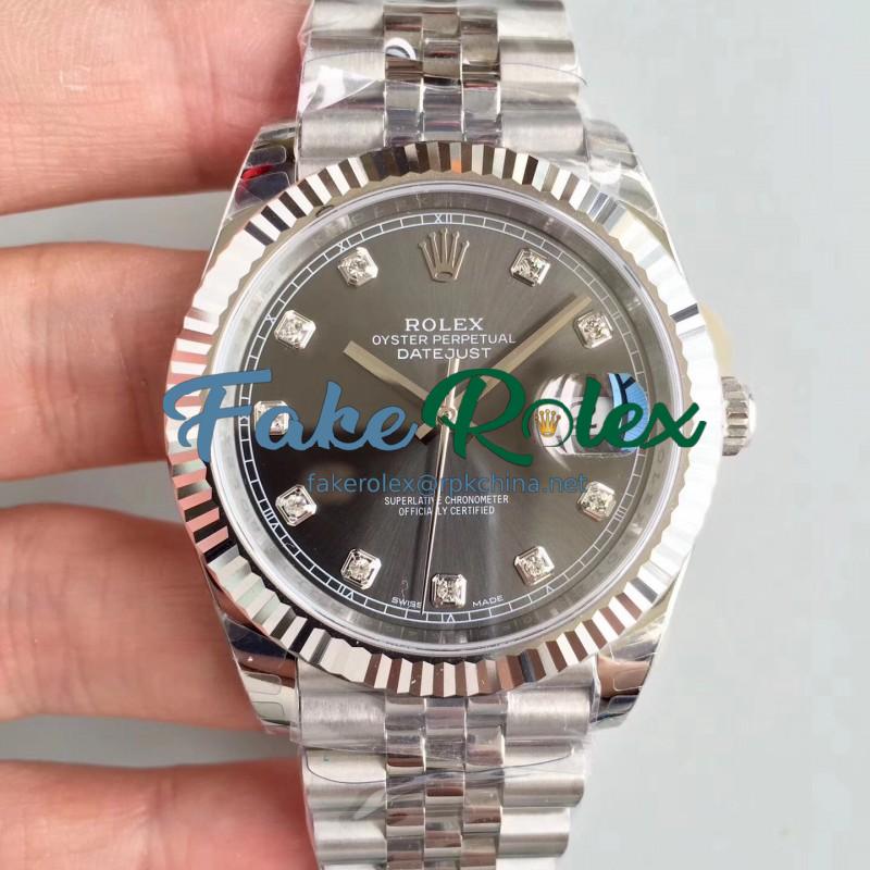 Replica Rolex Datejust II 126334 41MM 2018 EW Stainless Steel Anthracite Dial Swiss 3235