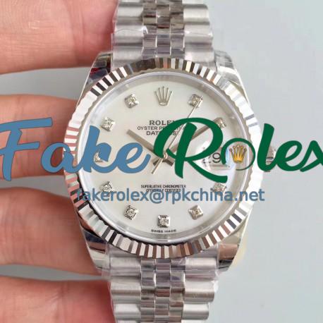 Replica Rolex Datejust II 126334 41MM 2018 EW Stainless Steel Mother Of Pearl Dial Swiss 3235