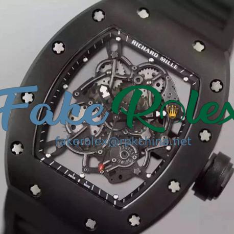 Replica Richard Mille RM035 PVD Black Dial M9015