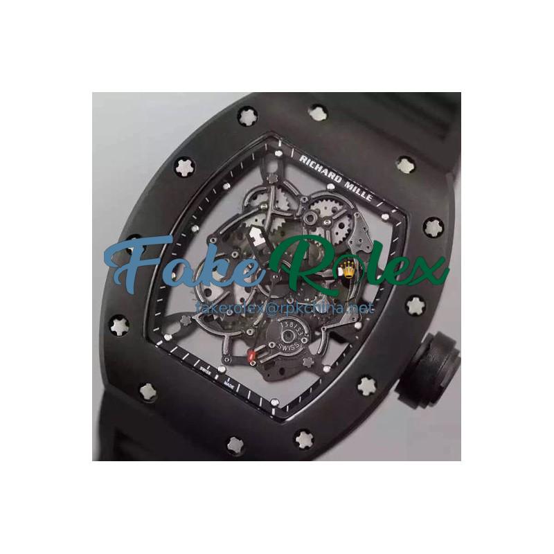 Replica Richard Mille RM035 PVD Black Dial M9015