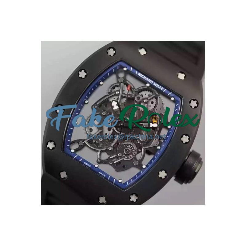 Replica Richard Mille RM035 PVD Blue Dial M9015