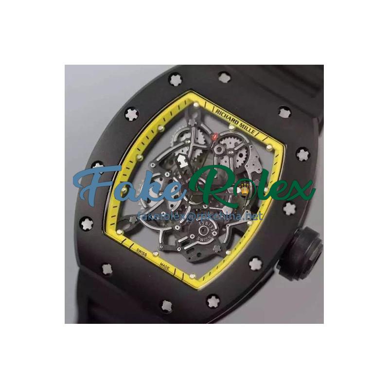 Replica Richard Mille RM035 PVD Yellow Dial M9015